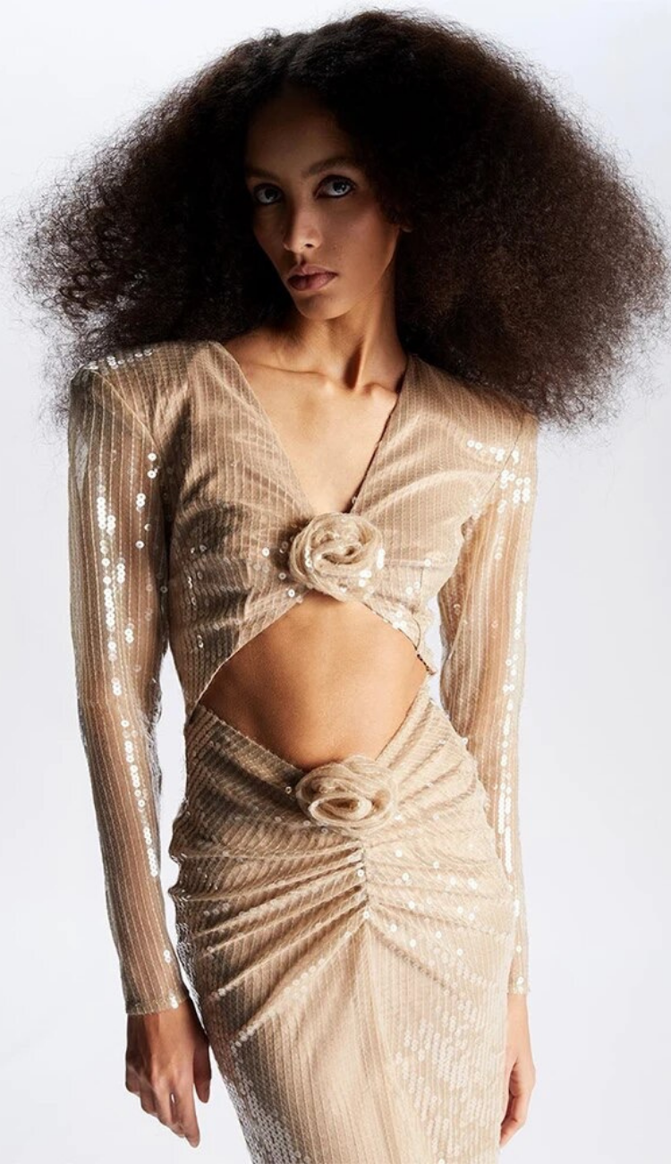Tyra Champagne Gown
