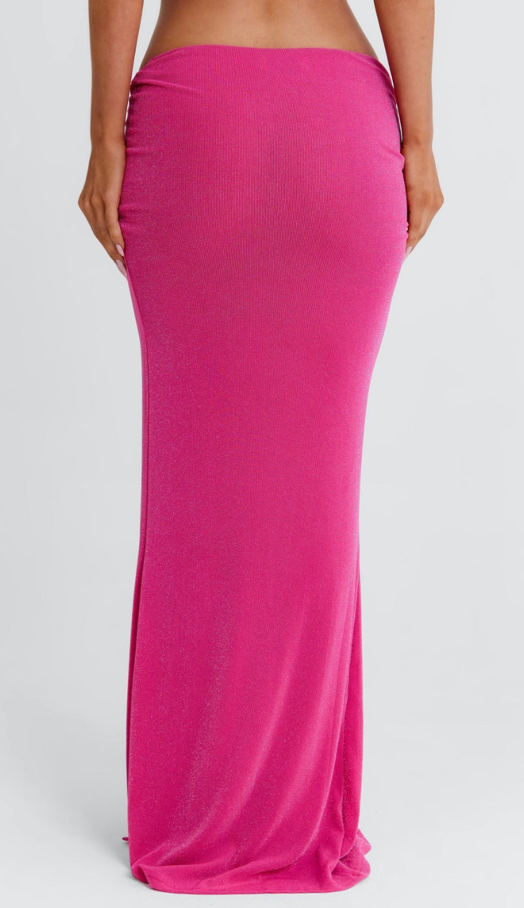 Cira Pink Maxi Skirt Set