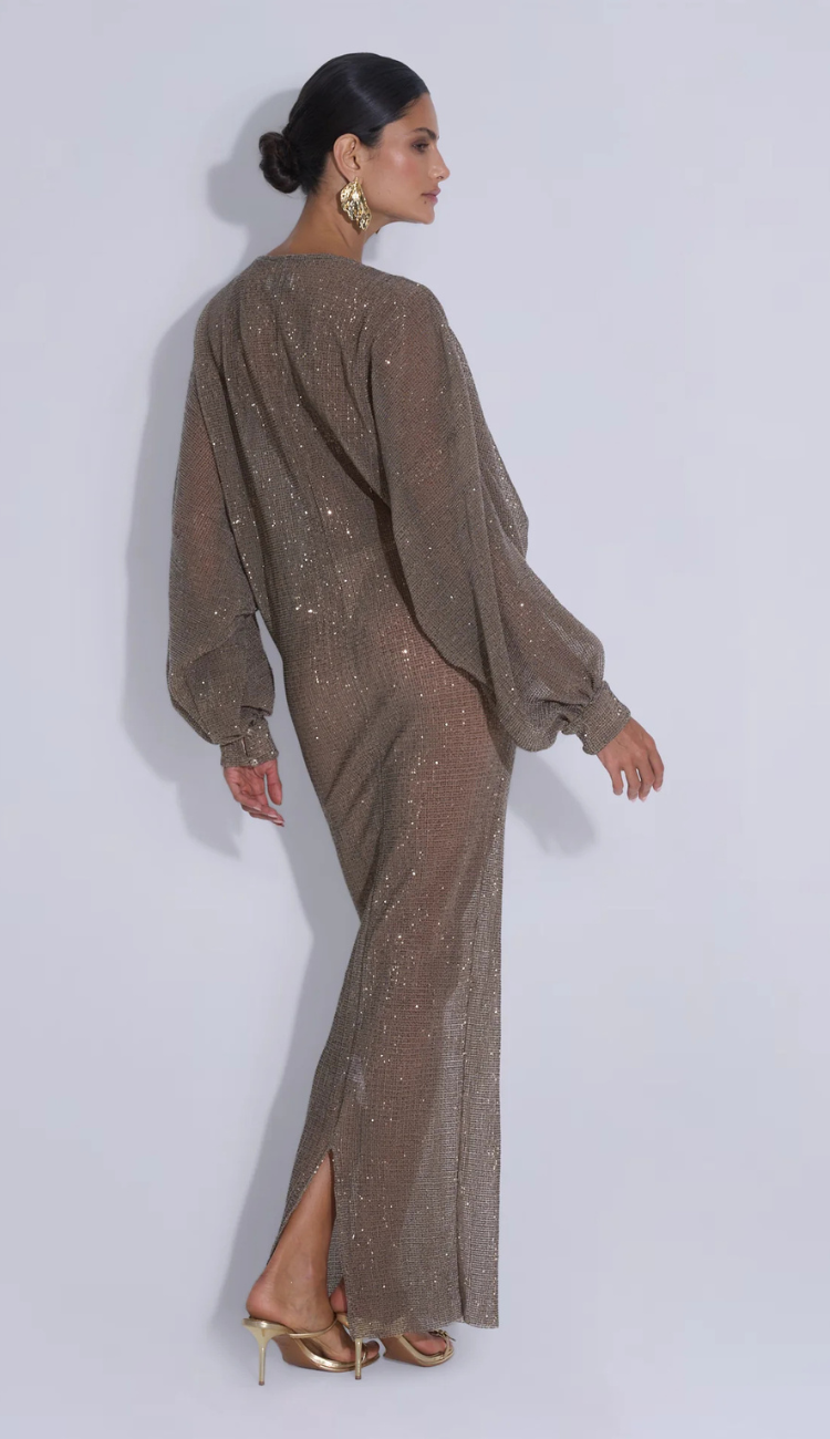 Brielle Toffee Kaftan Gown