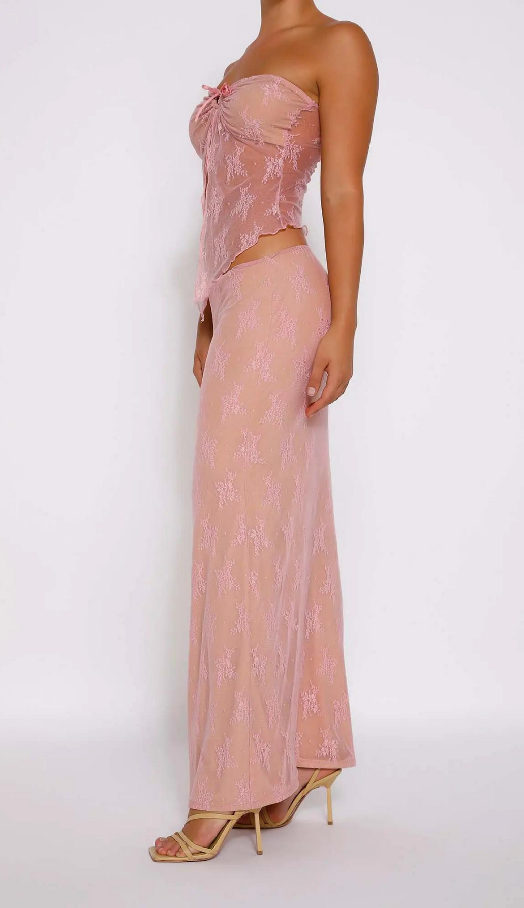 Tasha Pink Skirt Set