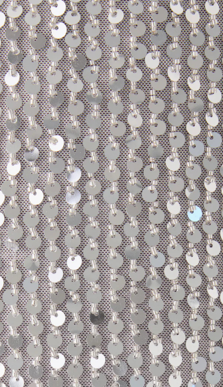 Daneli Silver Sequin Mini Dress