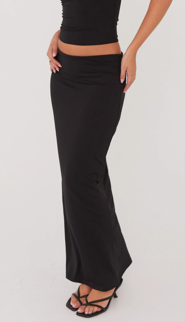 Campbell Black Skirt Set