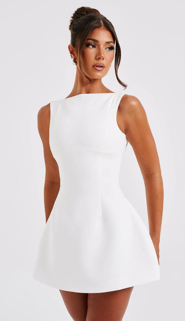 Marietta White Mini Dress