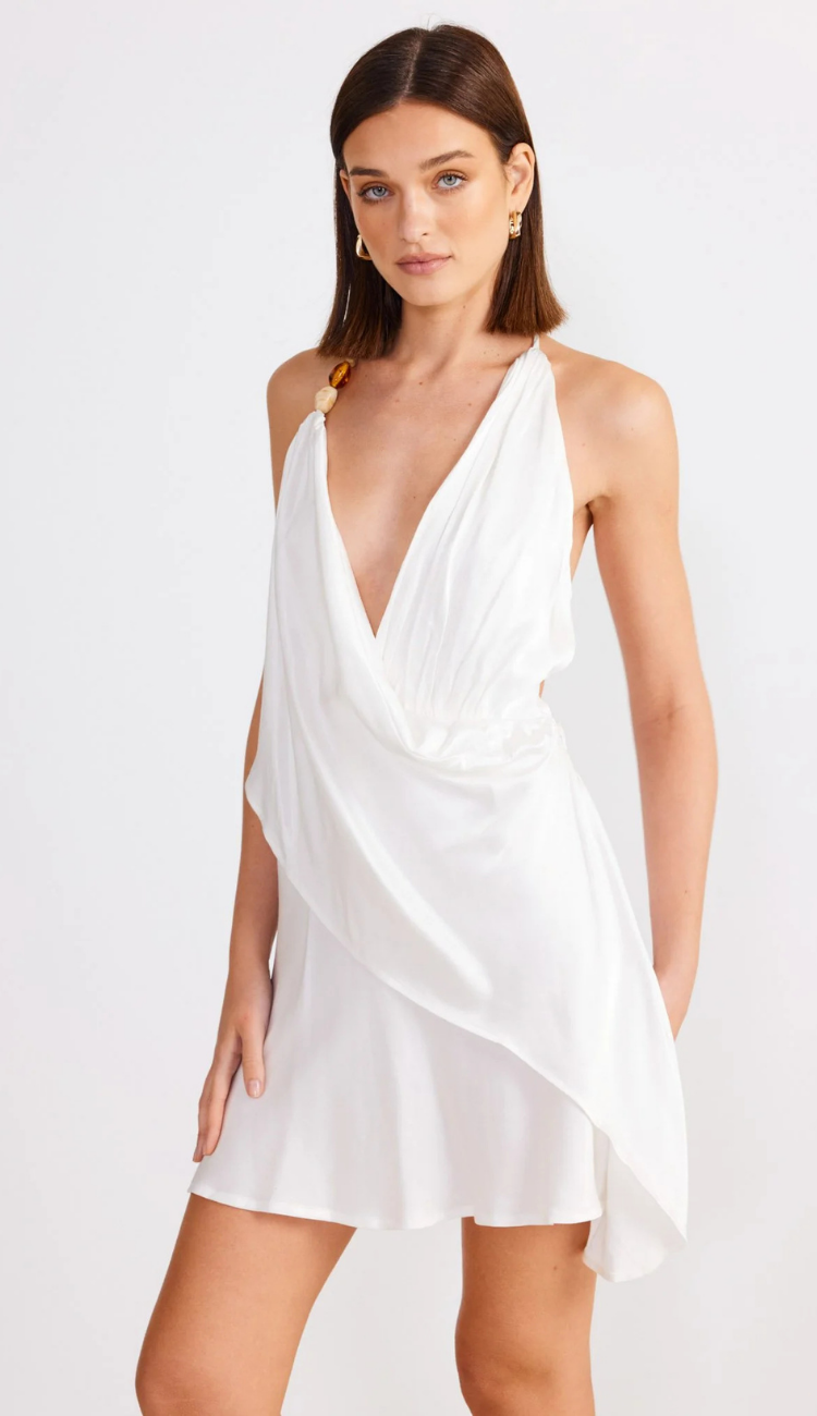Nehir White Mini Dress