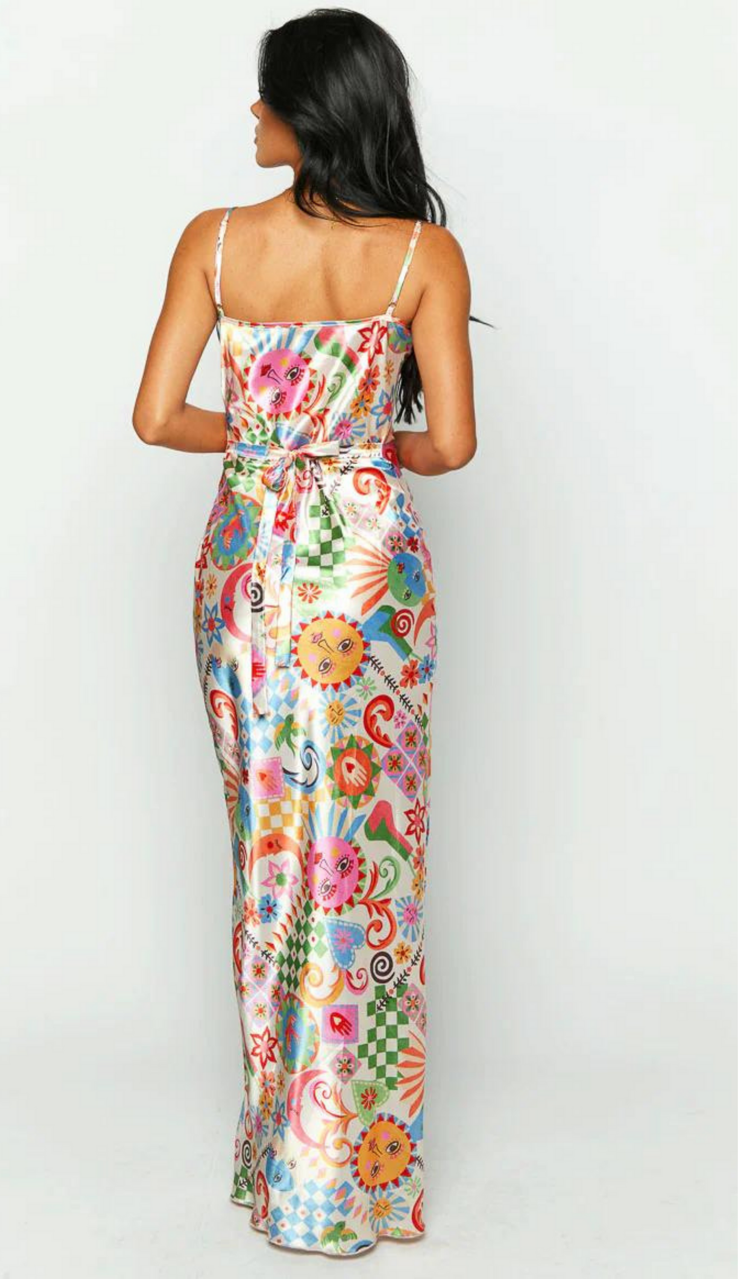 Monni Patchwork Maxi Dress