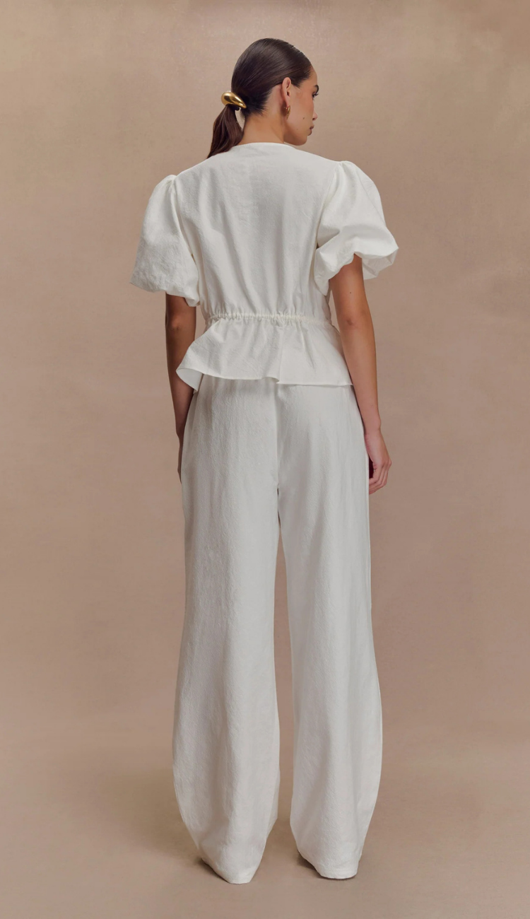 Saela Puff Sleeves Pants Set