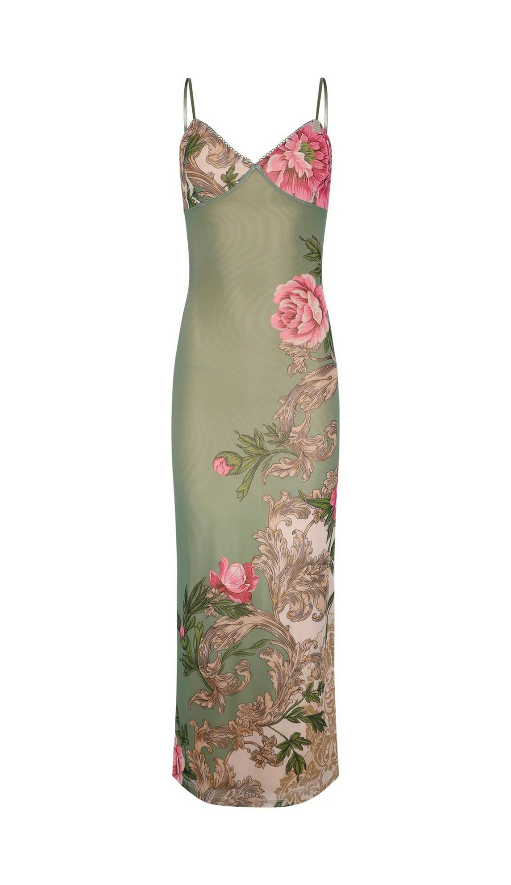 Karolina Green Maxi Dress