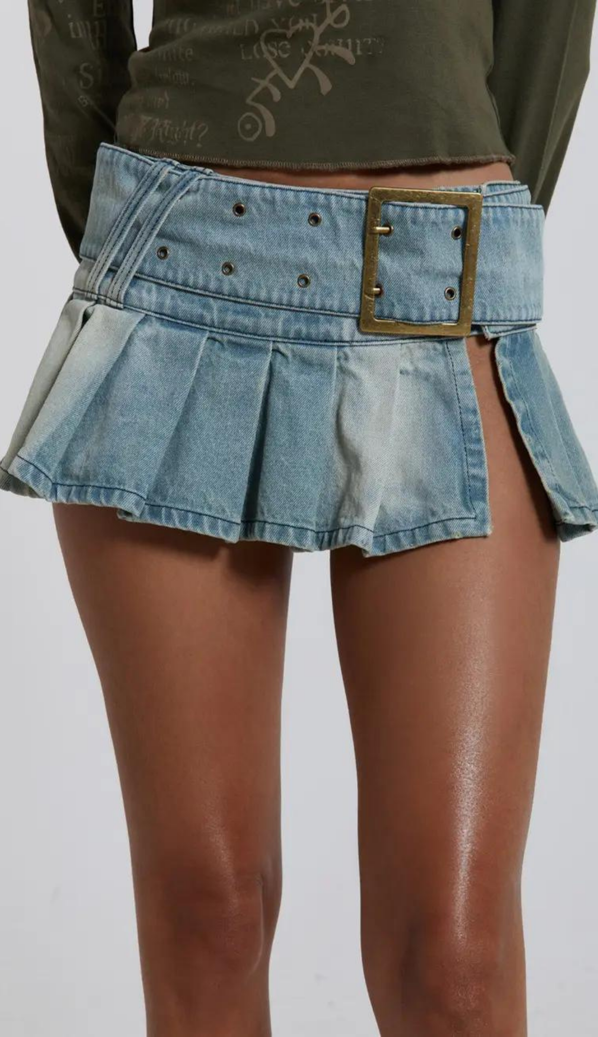 Jackie Blue Denim Mini Skirt