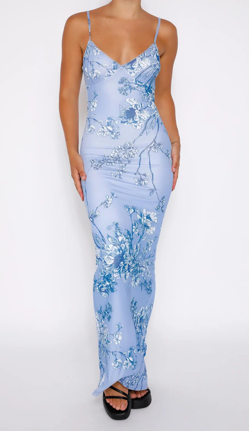 Karolina Blue Maxi Dress