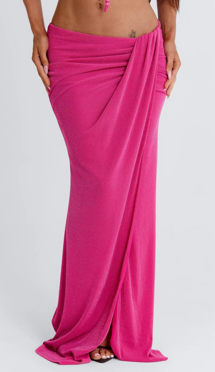 Cira Pink Maxi Skirt Set