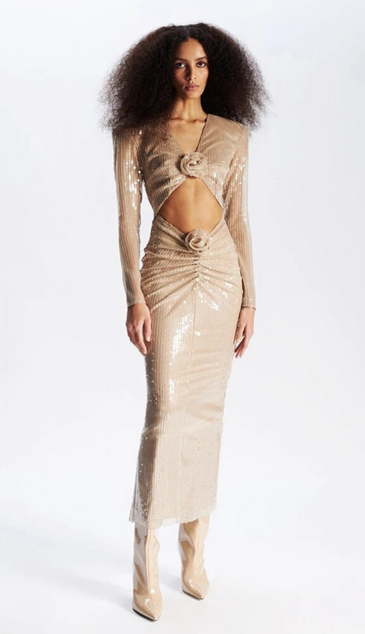 Tyra Champagne Gown