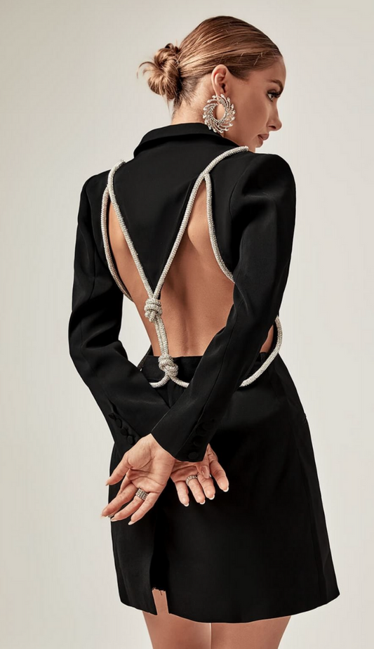 Kendall Black Blazer Dress