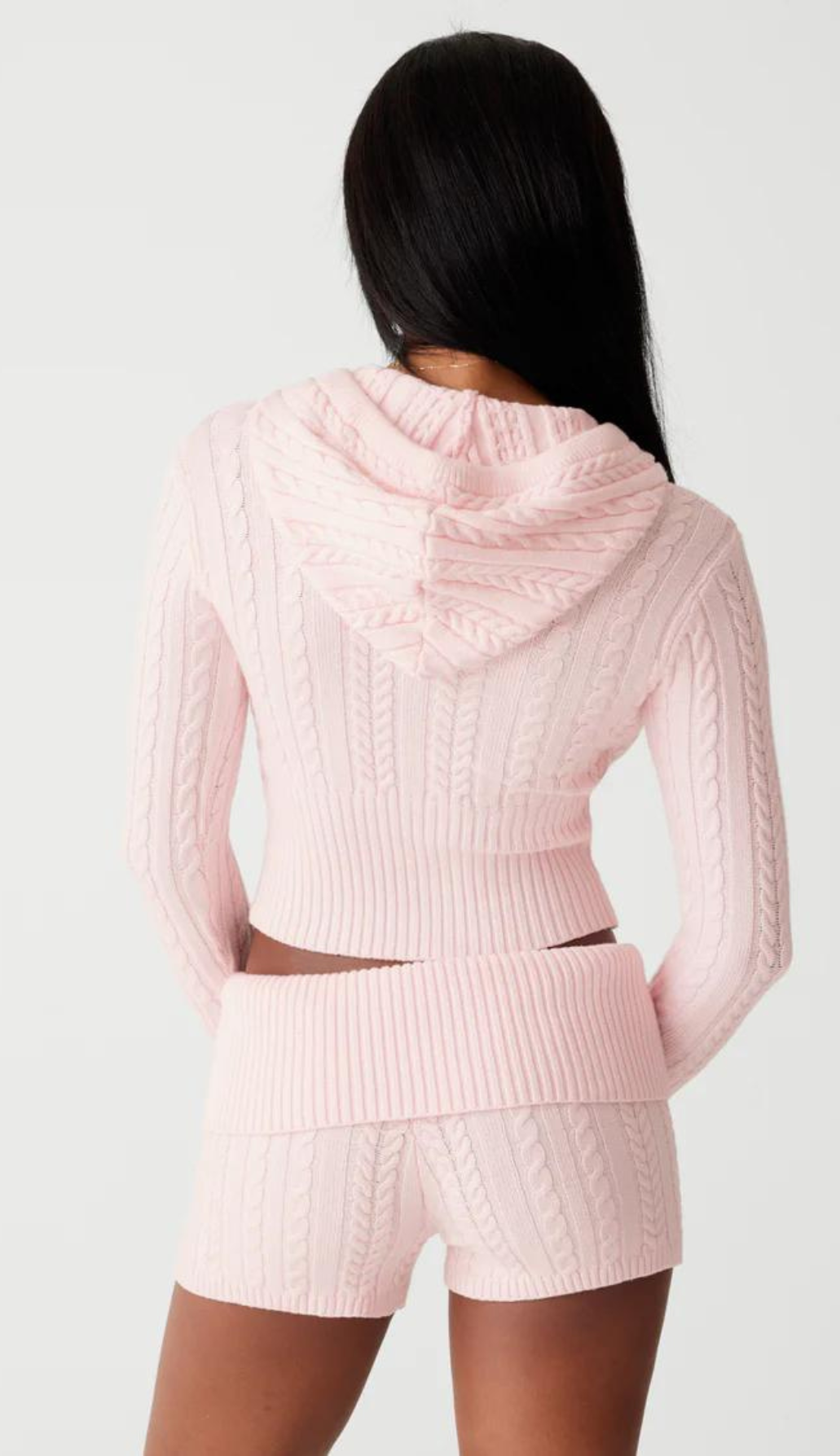 Anneli Pink Knit Sweater & Shorts