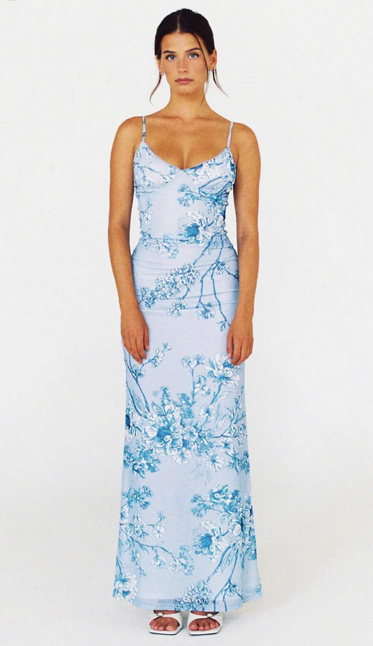 Karolina Blue Maxi Dress