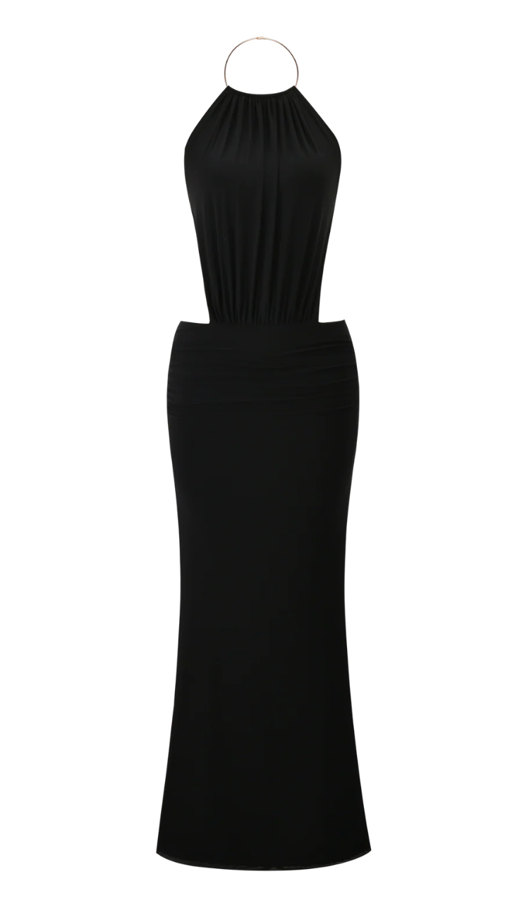 Fiorella Black Maxi Dress
