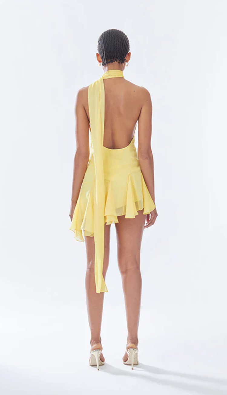 Izara Yellow Mini Dress