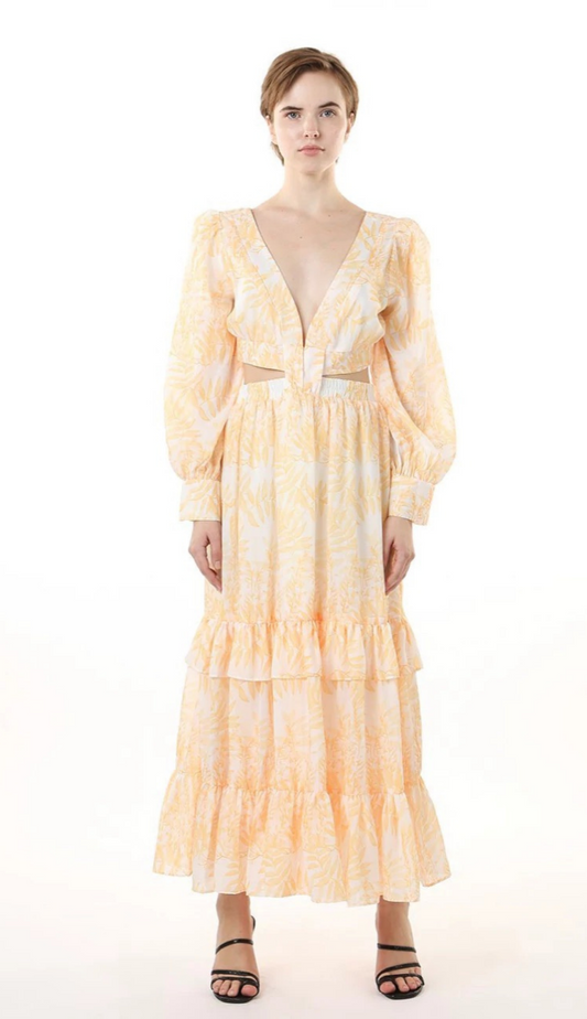 Marcella Dress in Yellow