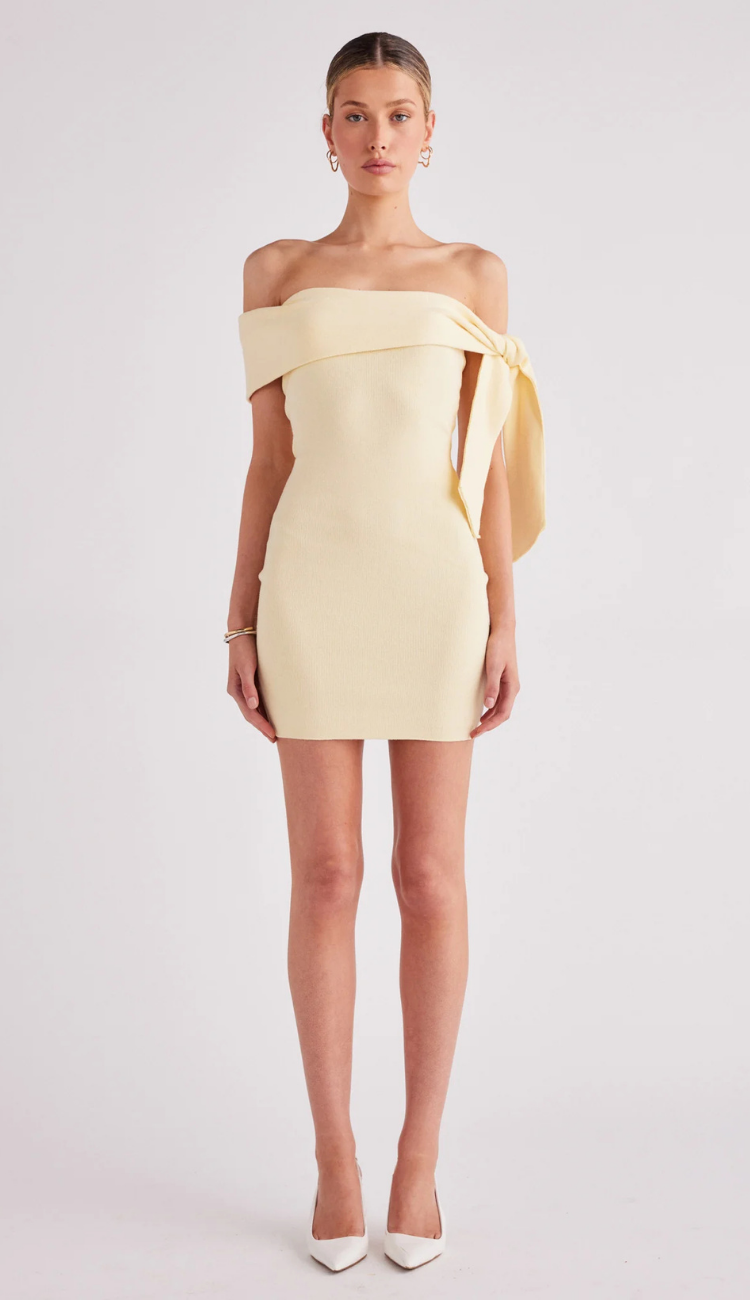 Heras Yellow Mini Dress