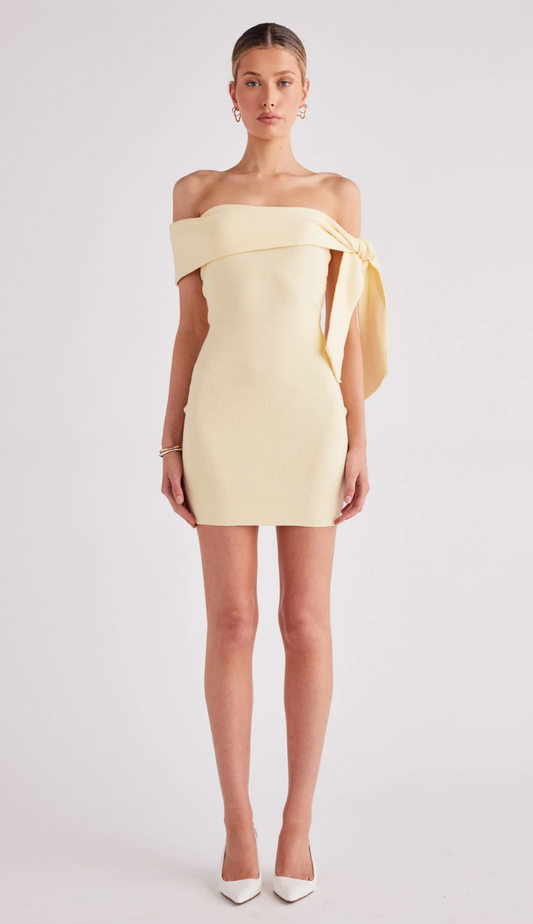 Heras Yellow Mini Dress