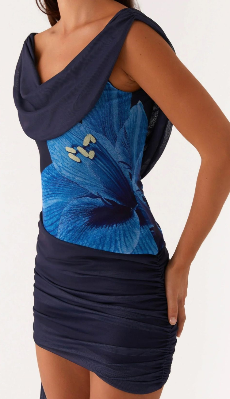 Beatriz Navy Mini Dress