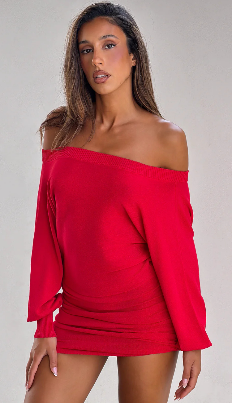 Freja Red Mini Dress