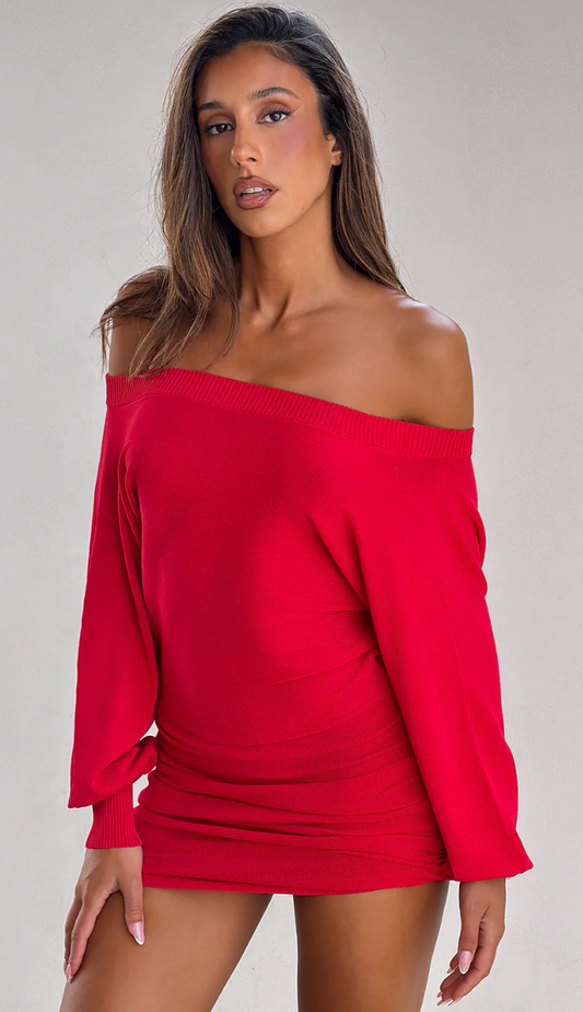 Freja Red Mini Dress