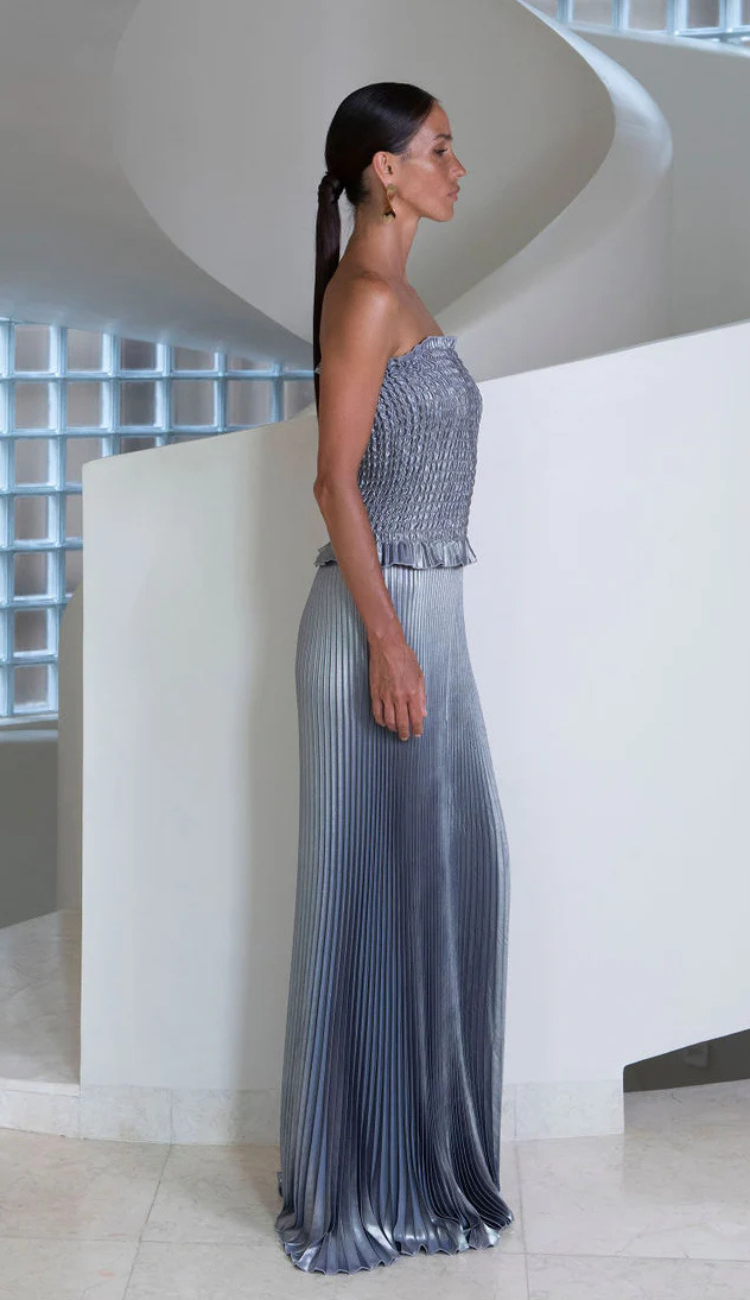 Genevieve Blue Shimmer Gown