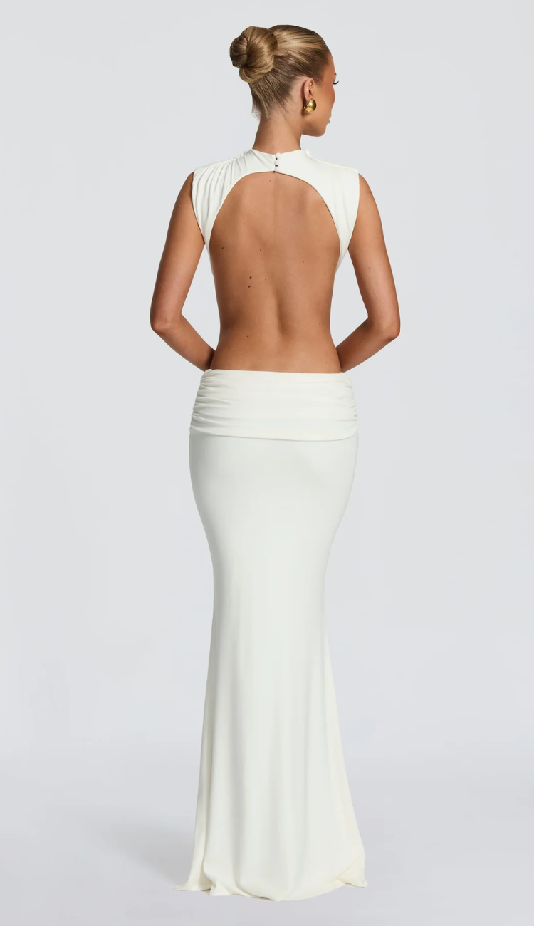 Cosima White Maxi Dress