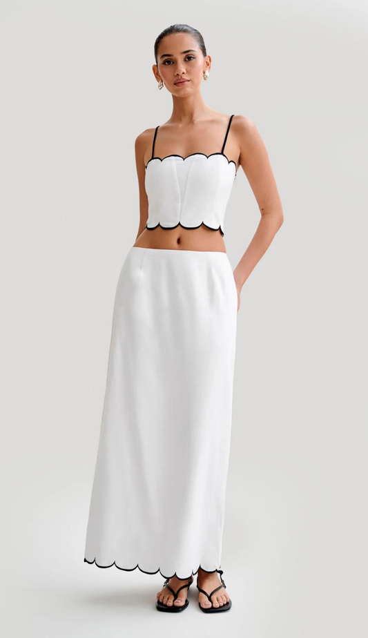 Kayleigh Scalloped Skirt Set