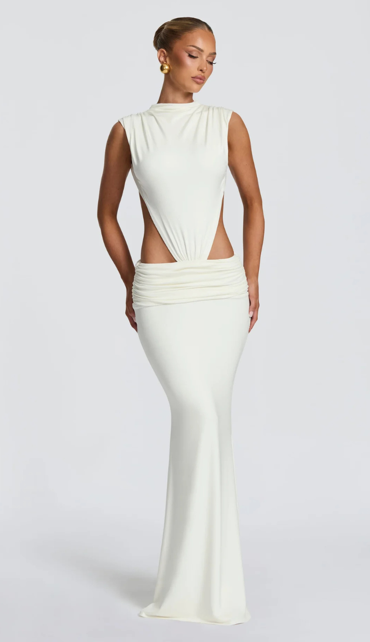Cosima White Maxi Dress