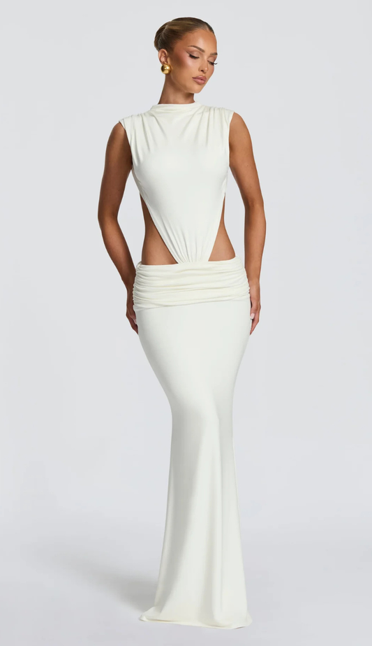 Cosima White Maxi Dress