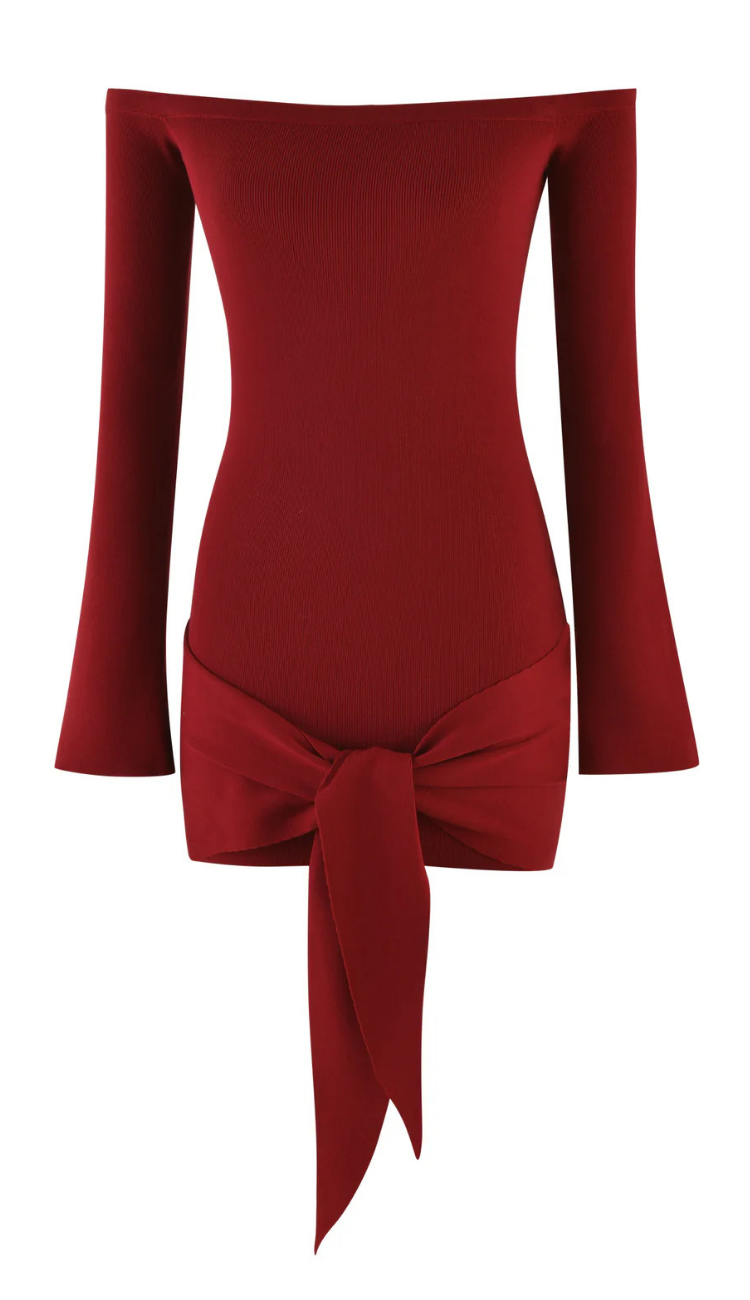 Naos Red Mini Dress