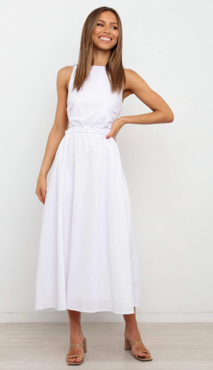 Esther Dress in White