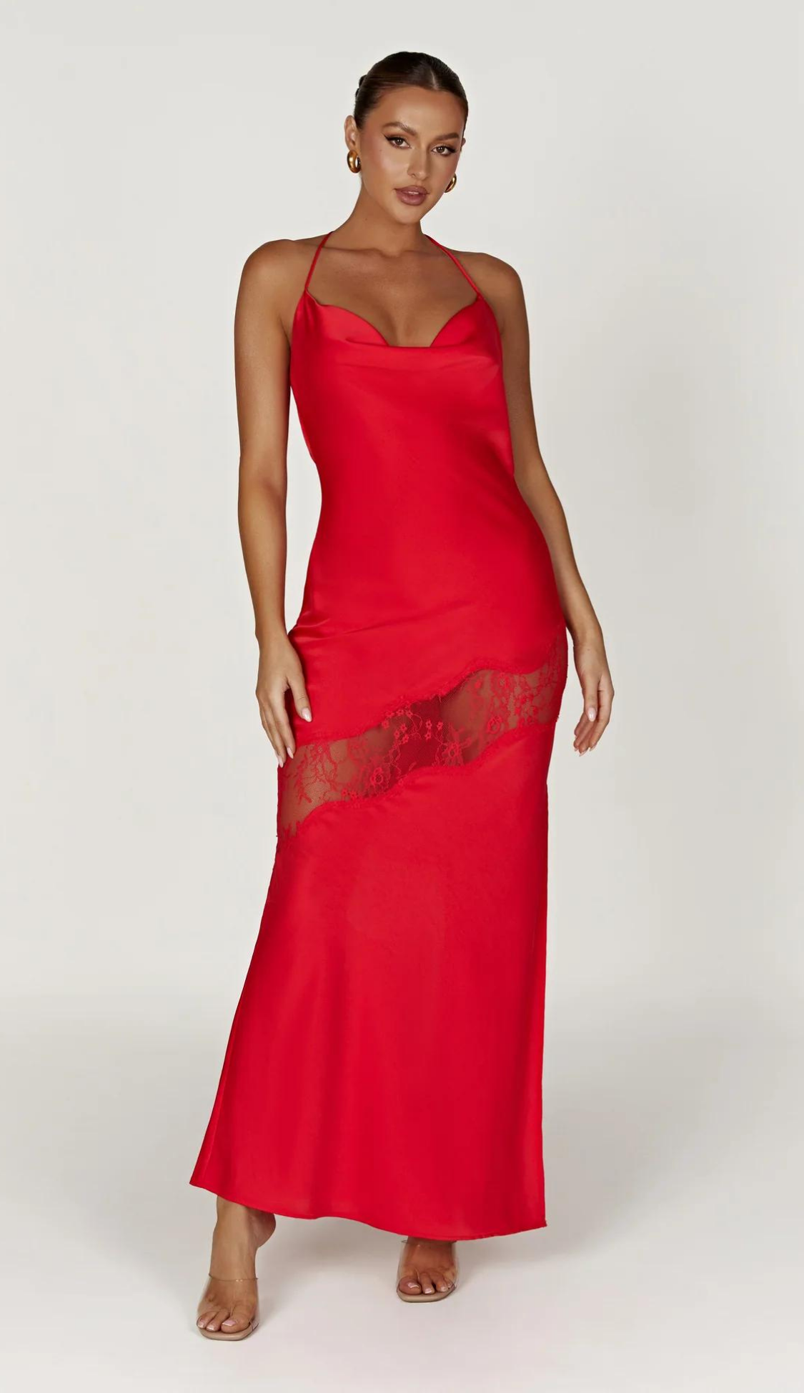 Leoni Red Maxi Dress