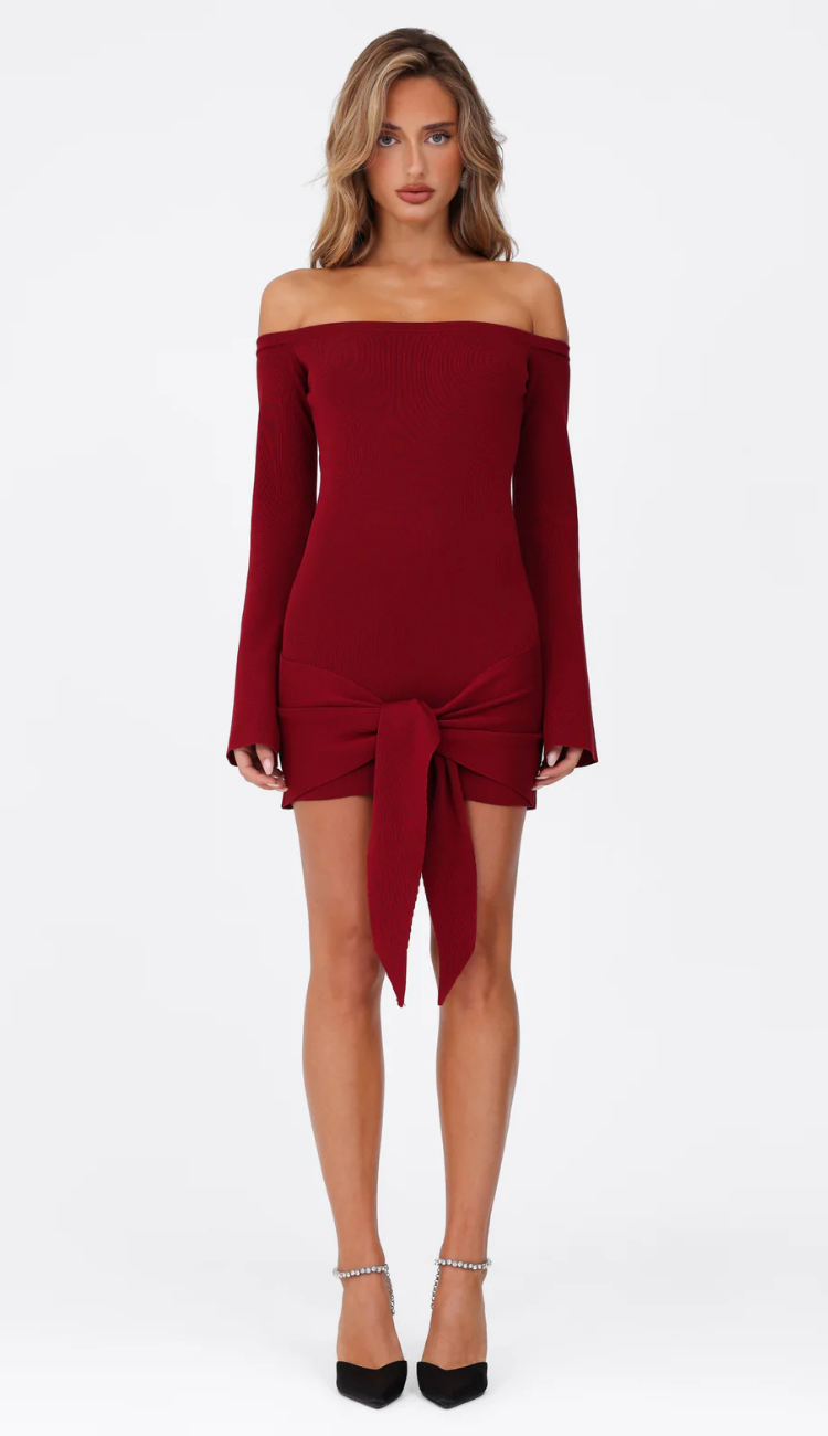 Naos Red Mini Dress