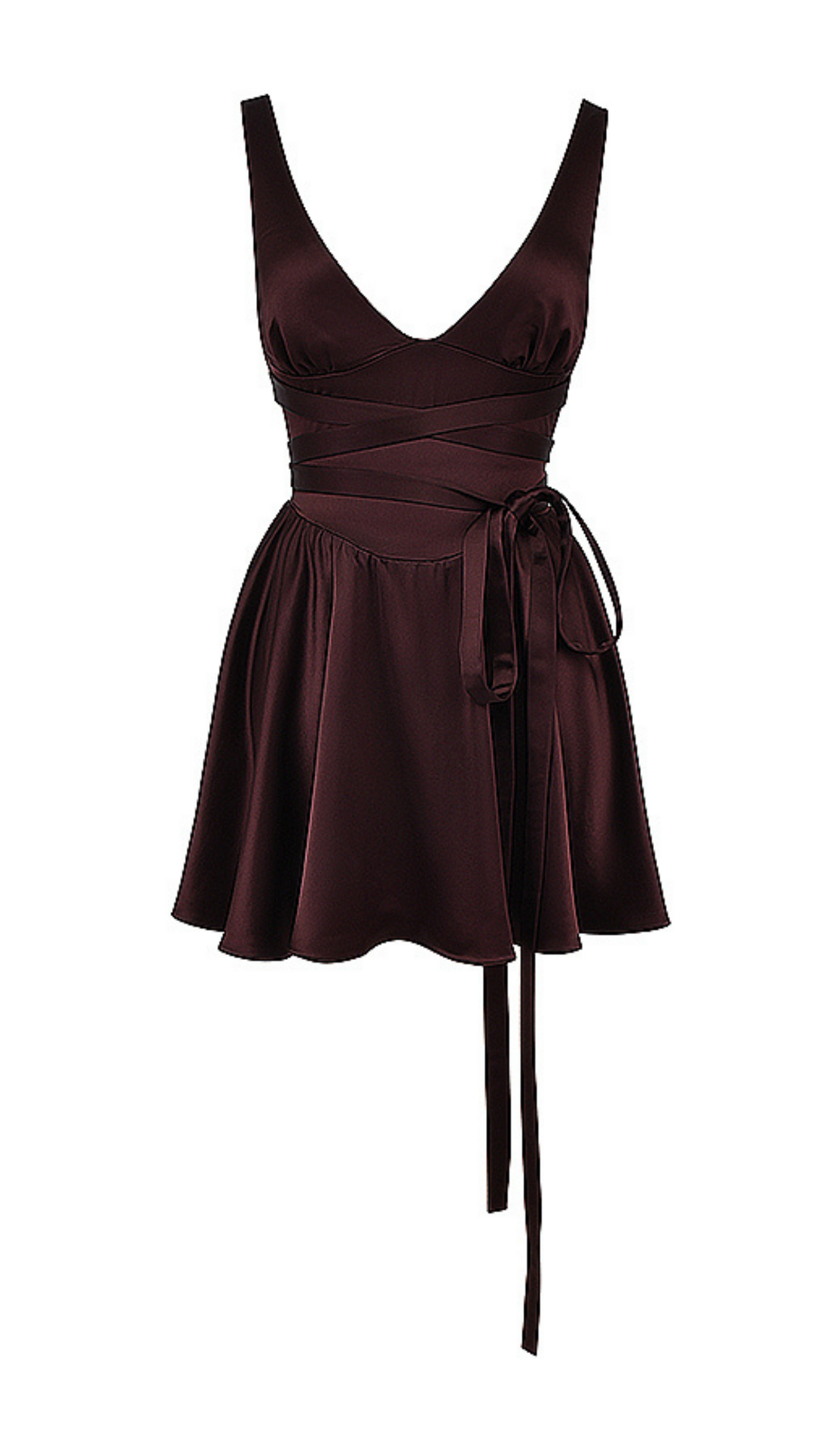 Basel Brown Mini Dress