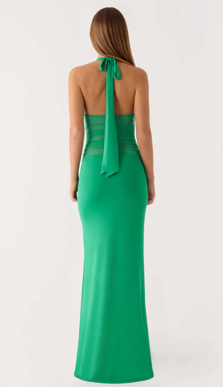 Tyla Green Emerald Maxi Dress