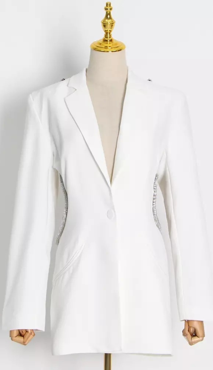 Kendall White Blazer Dress