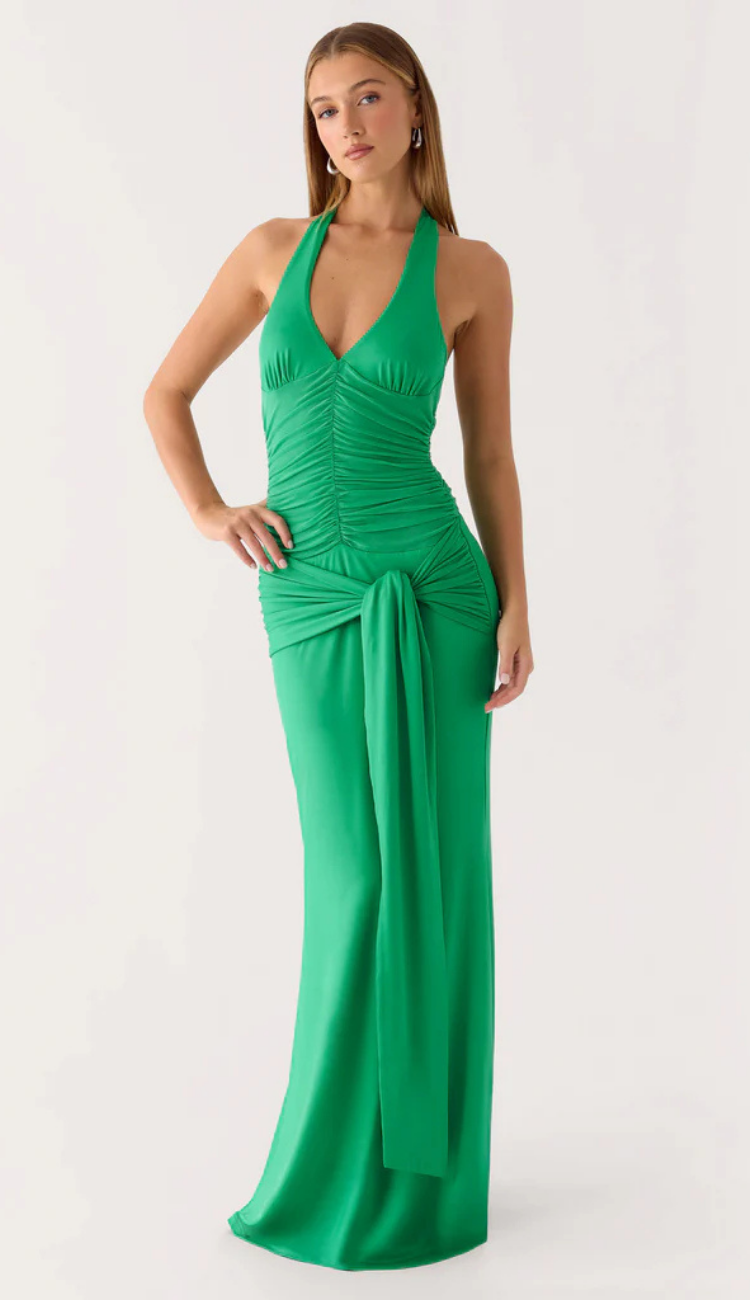 Tyla Green Emerald Maxi Dress