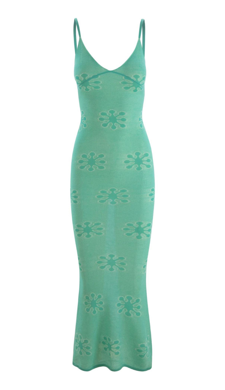 Lise Aqua Maxi Dress