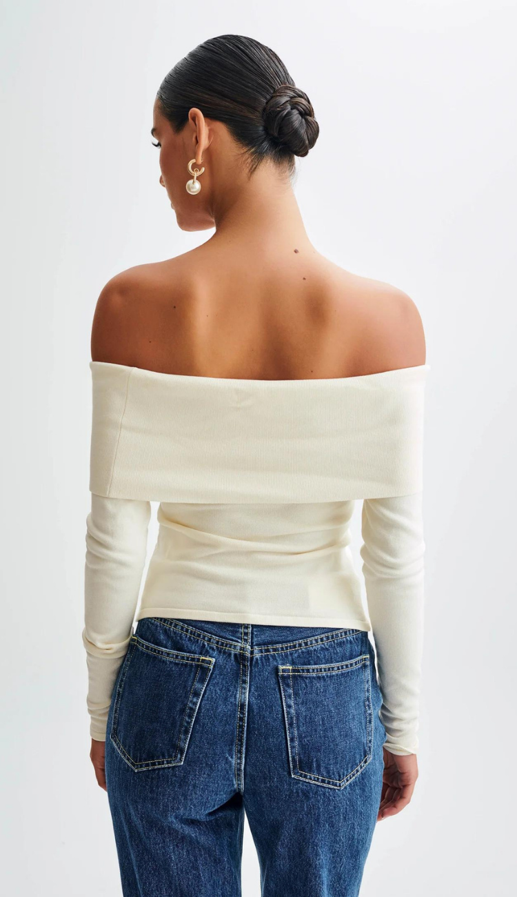 Anne Off Shoulder Knit Top