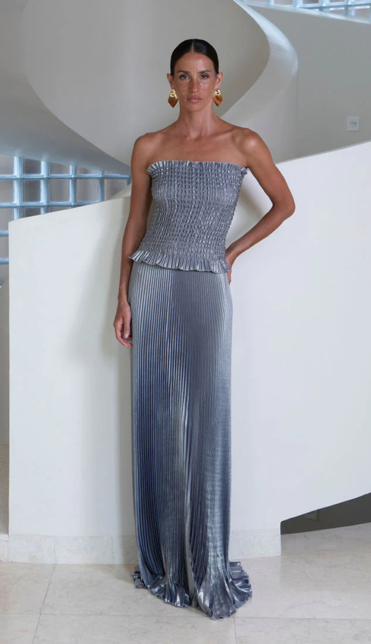 Genevieve Blue Shimmer Gown