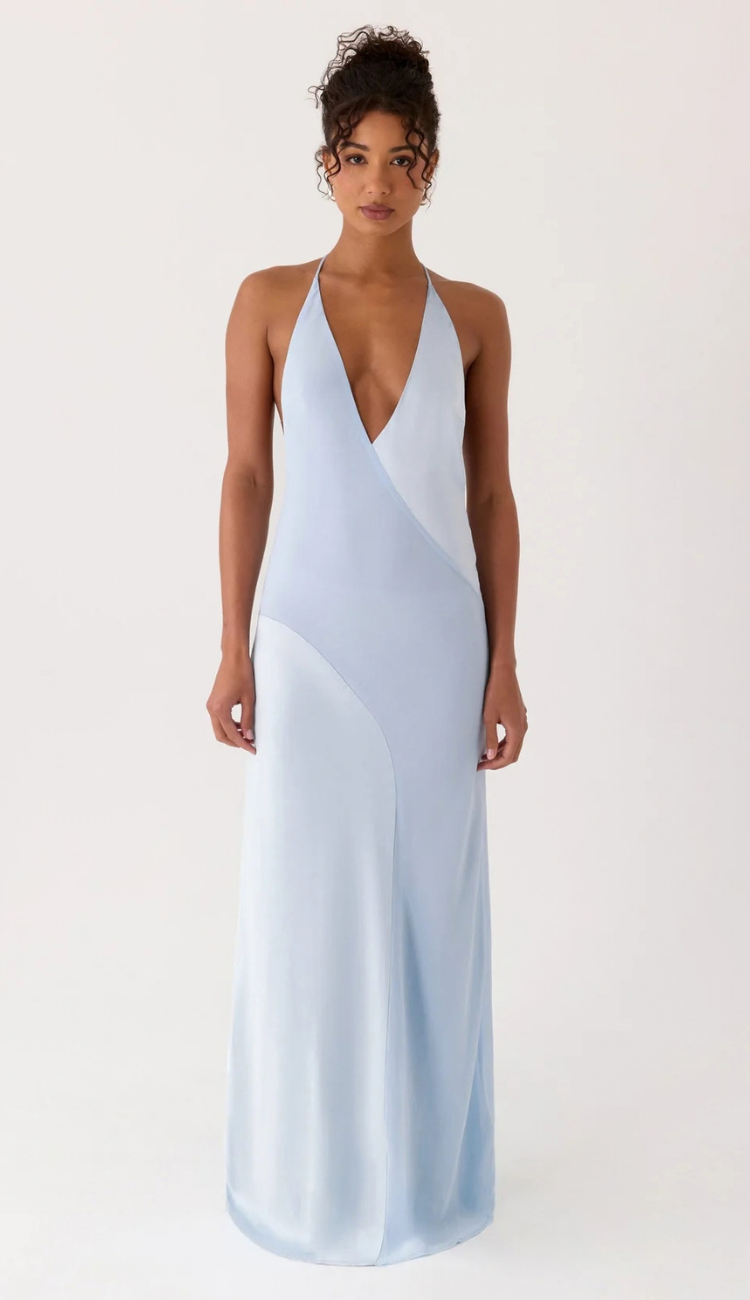 Lizbeth Baby Blue Maxi Dress