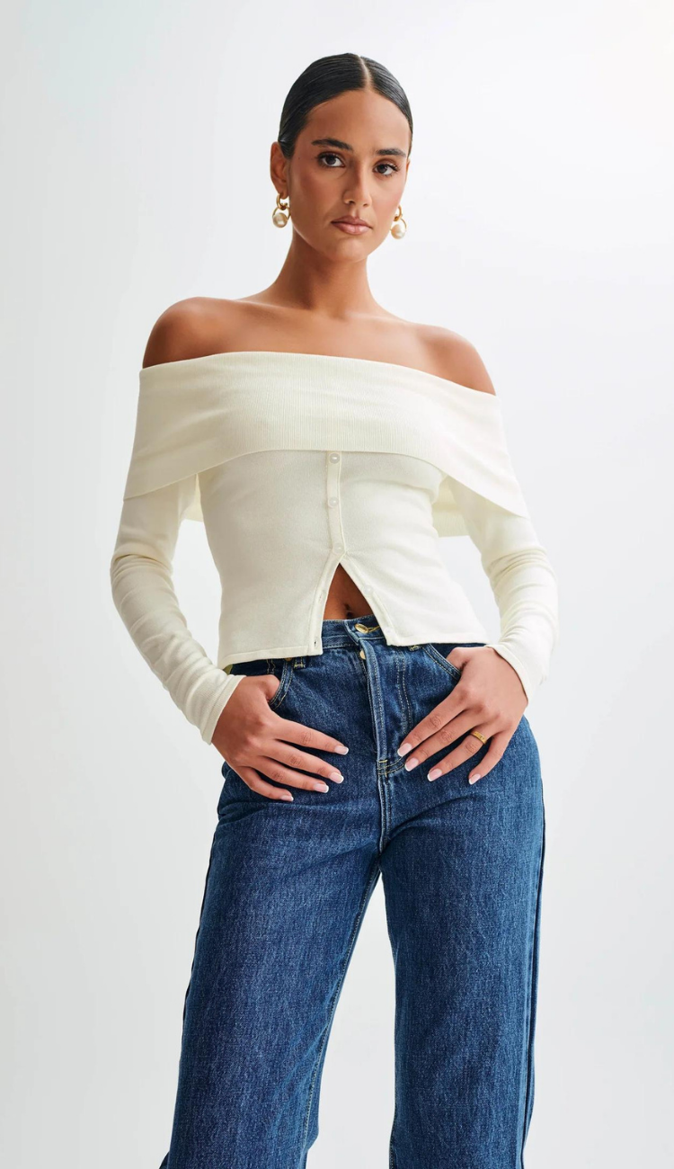 Anne Off Shoulder Knit Top