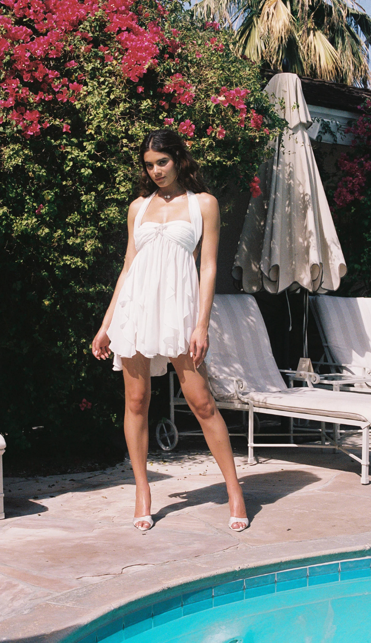 Tavira White Mini Dress