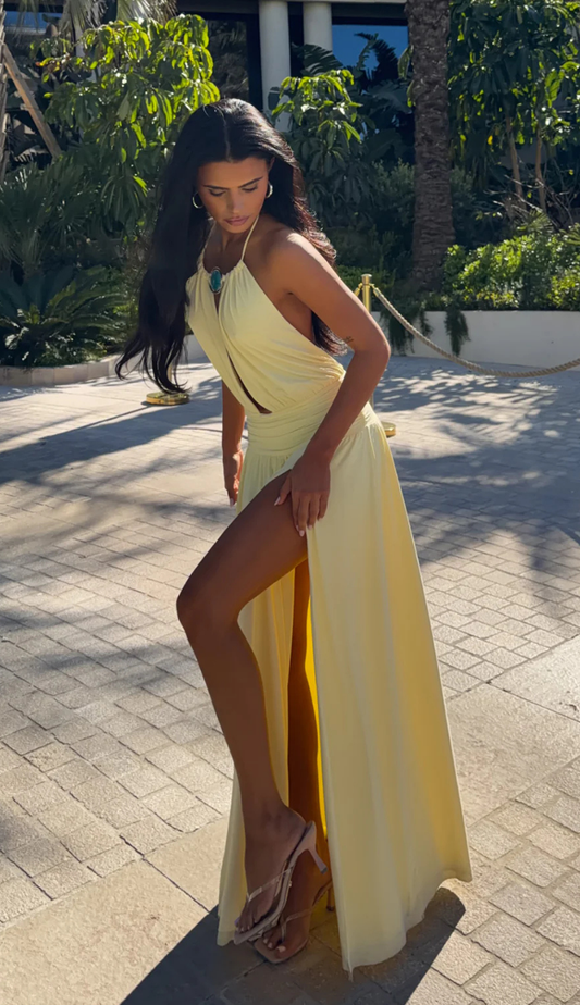 Jacy Yellow Maxi Dress