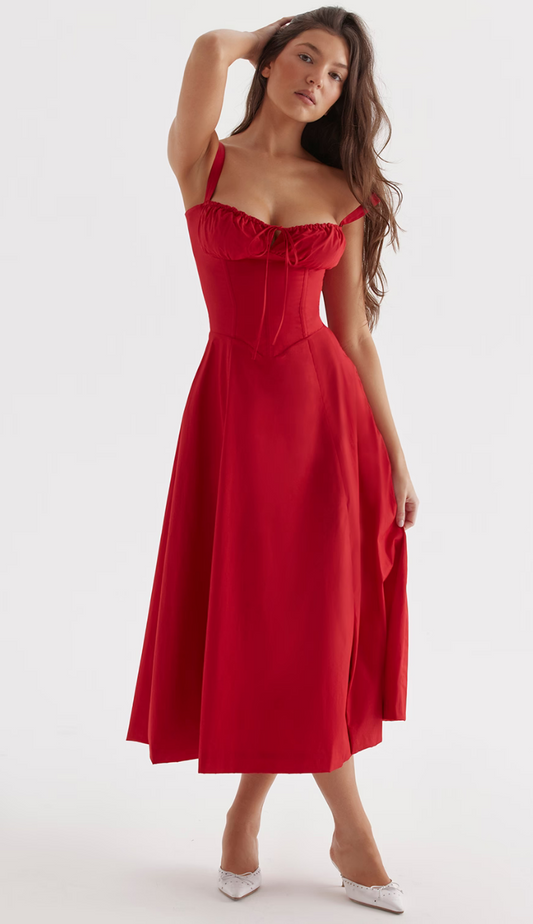 Jasmine Red Maxi Dress