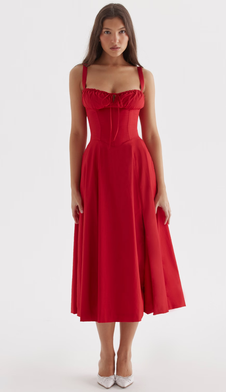 Jasmine Red Maxi Dress