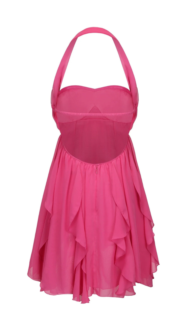 Tavira Hot Pink Mini Dress