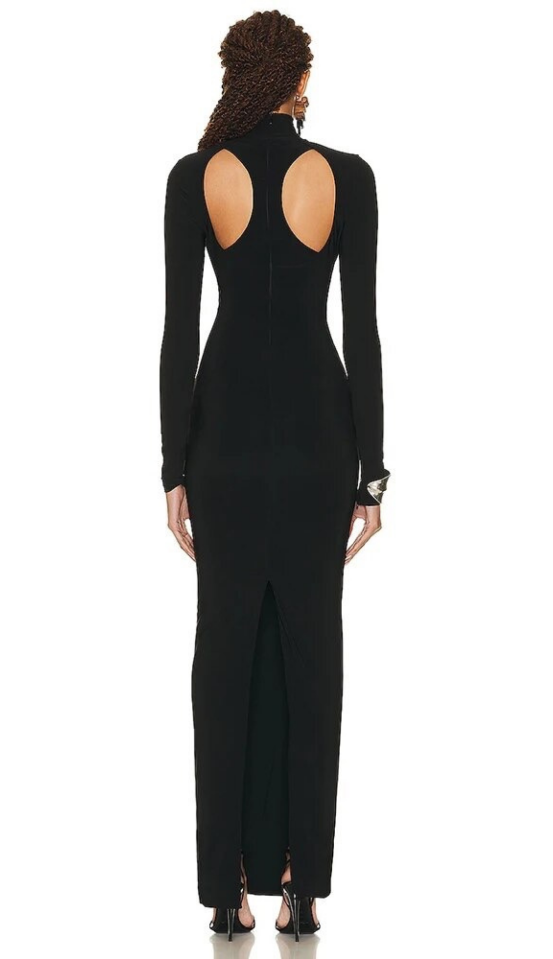 Bree Cut out Turtleneck Gown